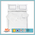 100% Cotton Fabric Embroidery Bedding Set For Hotel Cal King Size Bed